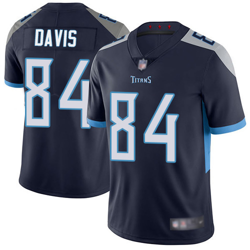 Tennessee Titans Limited Navy Blue Men Corey Davis Home Jersey NFL Football 84 Vapor Untouchable